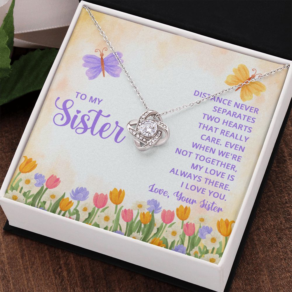 To My Sister | Thank you for being my role model - Love Knot Necklace