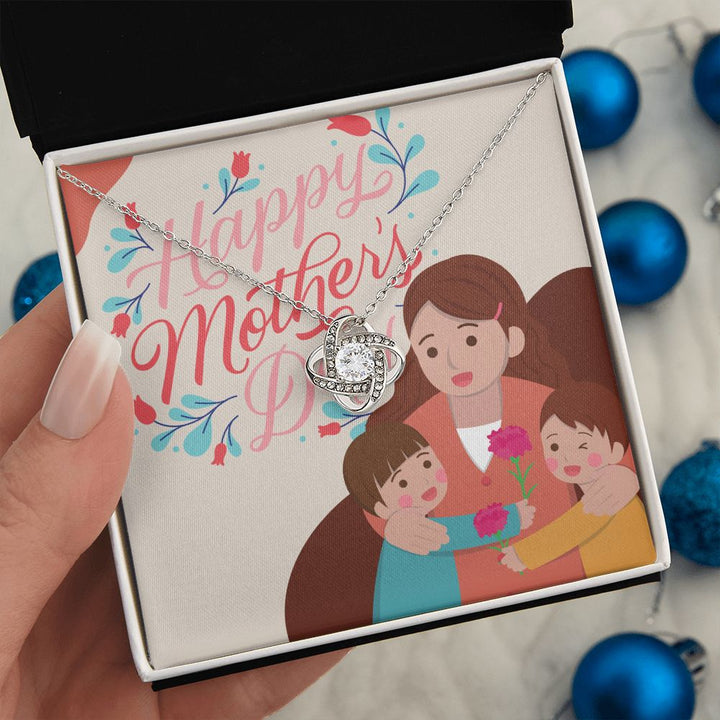 Happy Mother's Day | You're the Heart of Our Family - Love Knot Necklace
