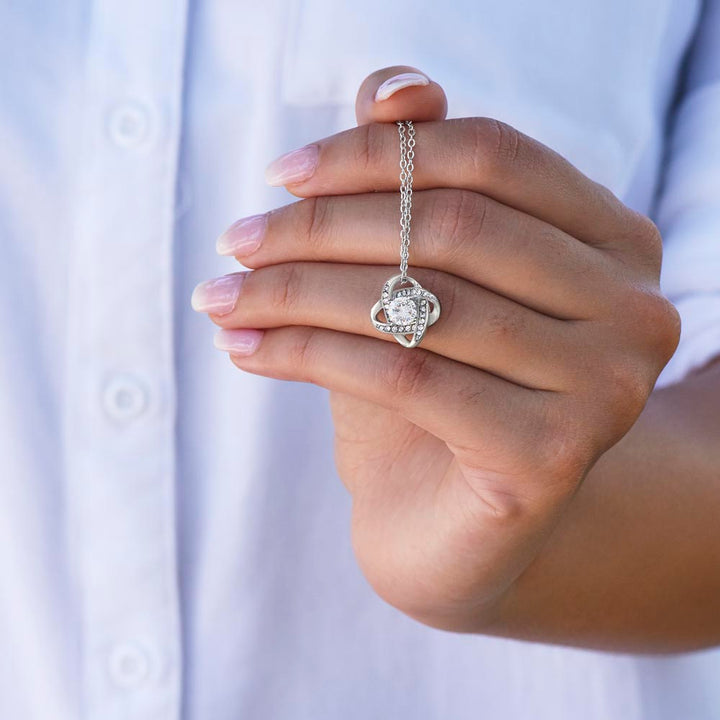 Happy Valentine's Day | Never Letting Go - Love Knot Necklace
