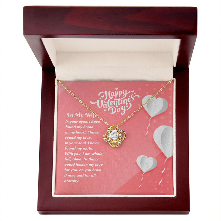 Happy Valentine's Day | Completely Alive with You - Love Knot Necklace