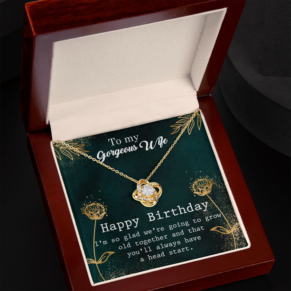 To My Wife | To My Gorgeous Wife - Love Knot Necklace