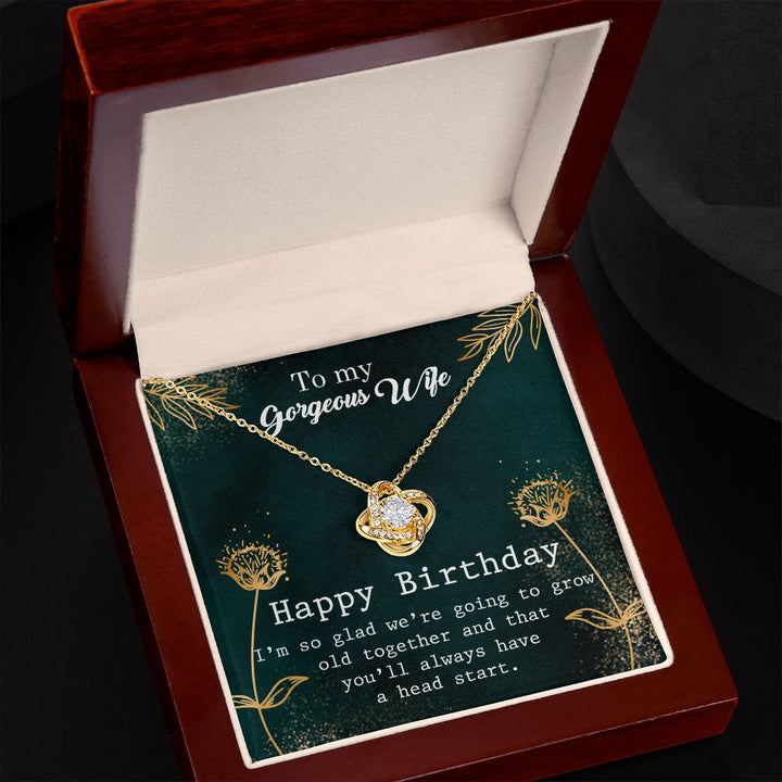To My Wife | To My Gorgeous Wife - Love Knot Necklace
