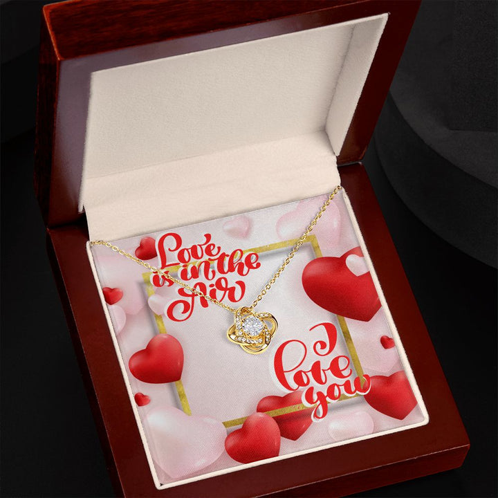 Happy Valentine's Day | I Love You to the Moon and Back - Love Knot Necklace