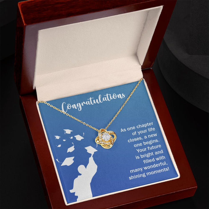 Happy Graduation | Here's to a Future Full of Possibilities, Grad! - Love Knot Necklace