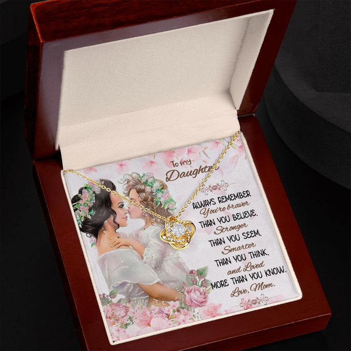 To My Daughter | Beyond Your Perception - Love Knot Necklace