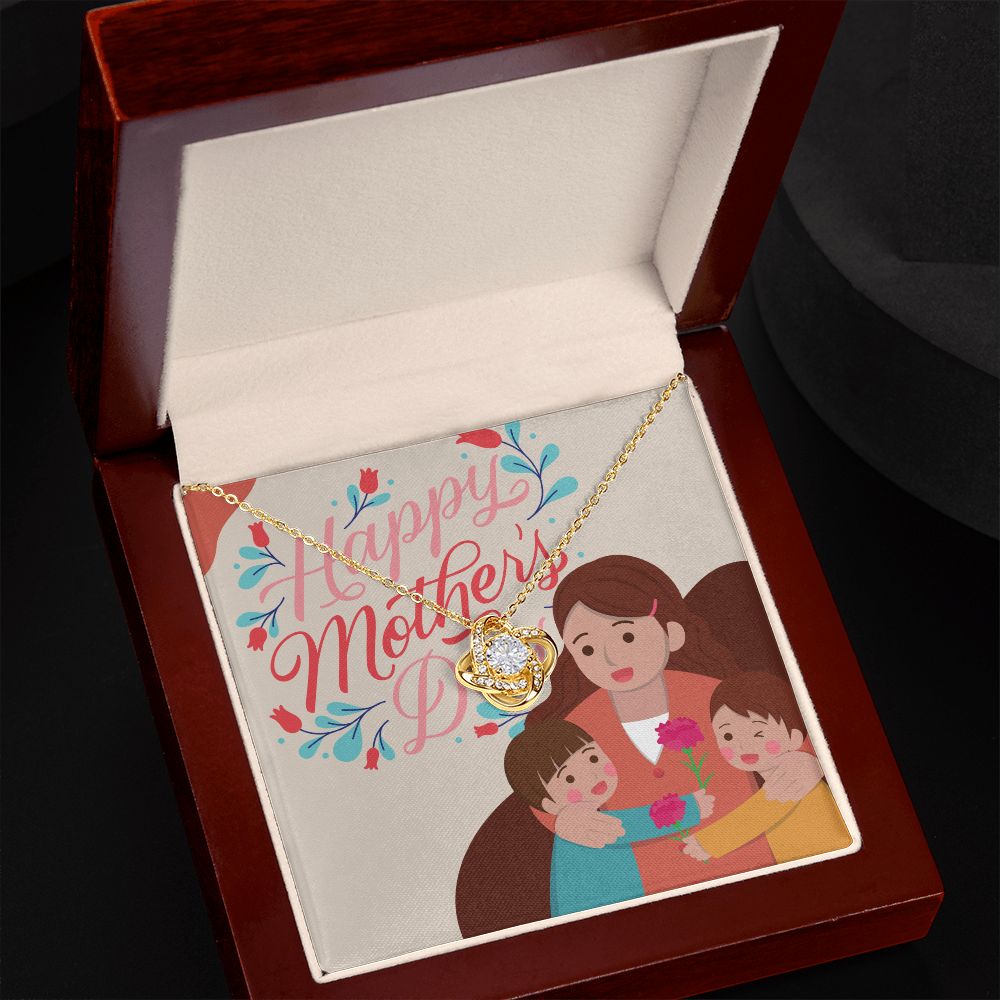Happy Mother's Day | You're the Heart of Our Family - Love Knot Necklace