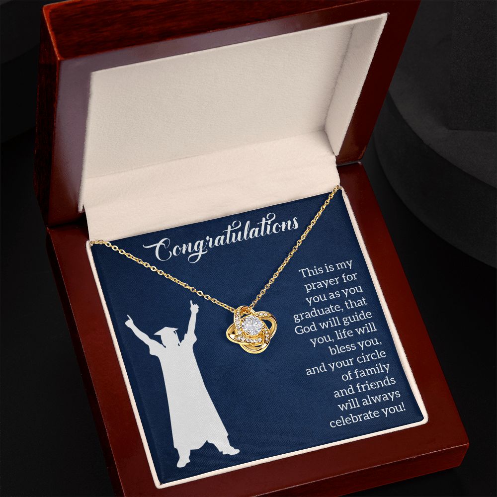 Happy Graduation | Steps to Greatness - Love Knot Necklace