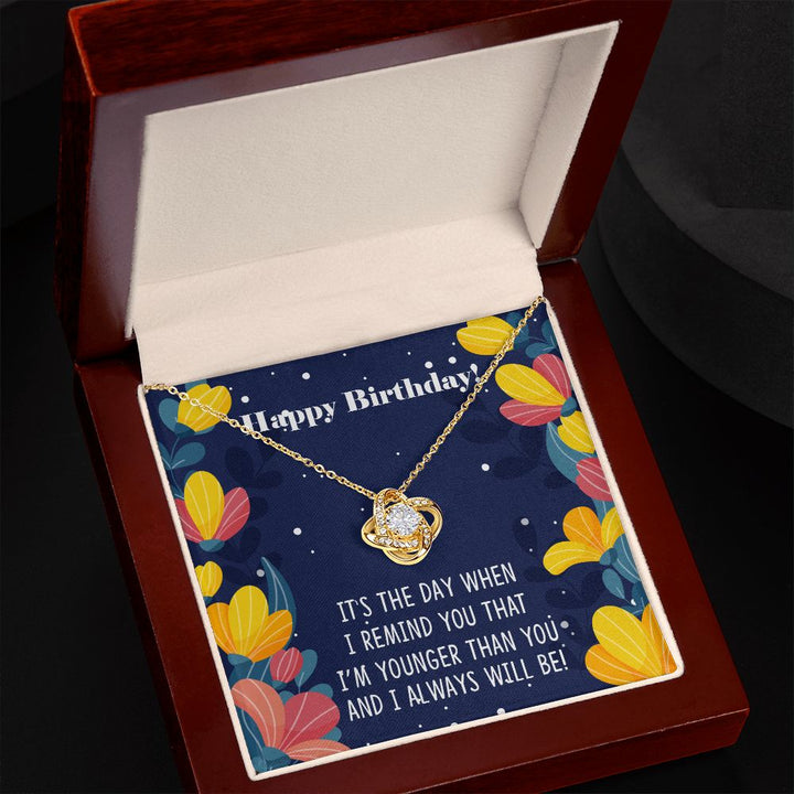 To My Sister | To the most beautiful sister on her special day - Love Knot Necklace