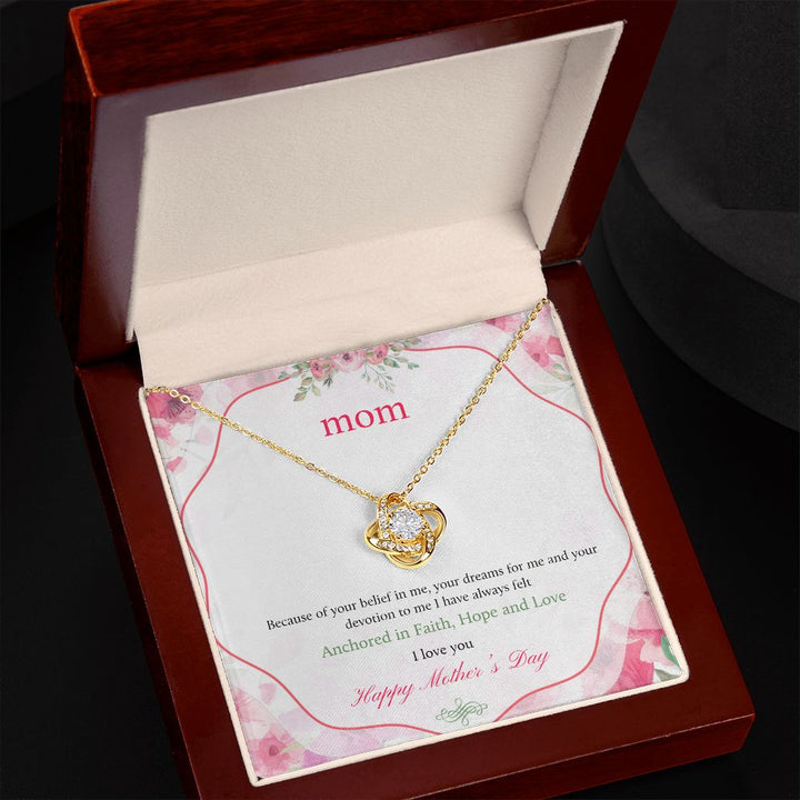 Happy Mother's Day | Anchored in Faith, Hope and Love - Love Knot Necklace