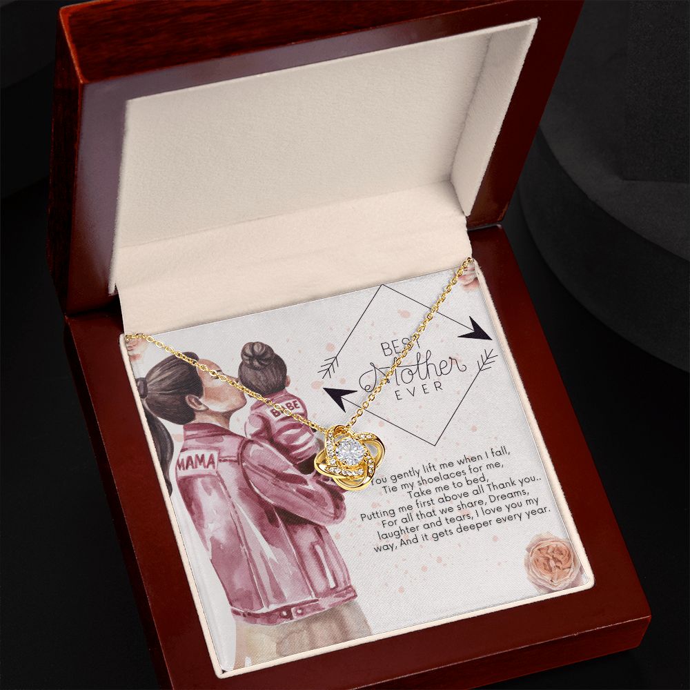 Happy Mother's Day | Thank you for putting me first above all - Love Knot Necklace