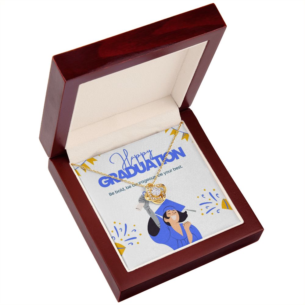 Happy Graduation | Hats off to your academic achievement! - Love Knot Necklace.