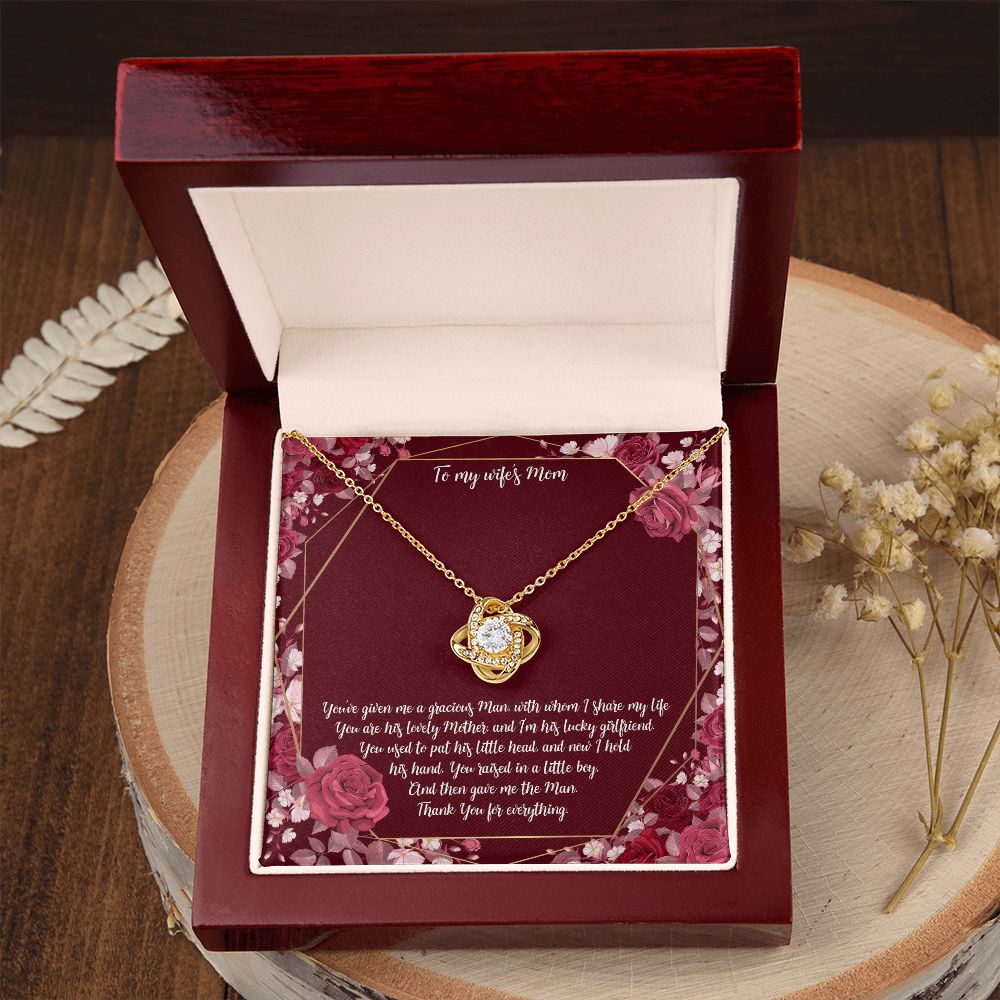 To My Mother-in-Law | Grateful for mom-in-law - Love Knot Necklace