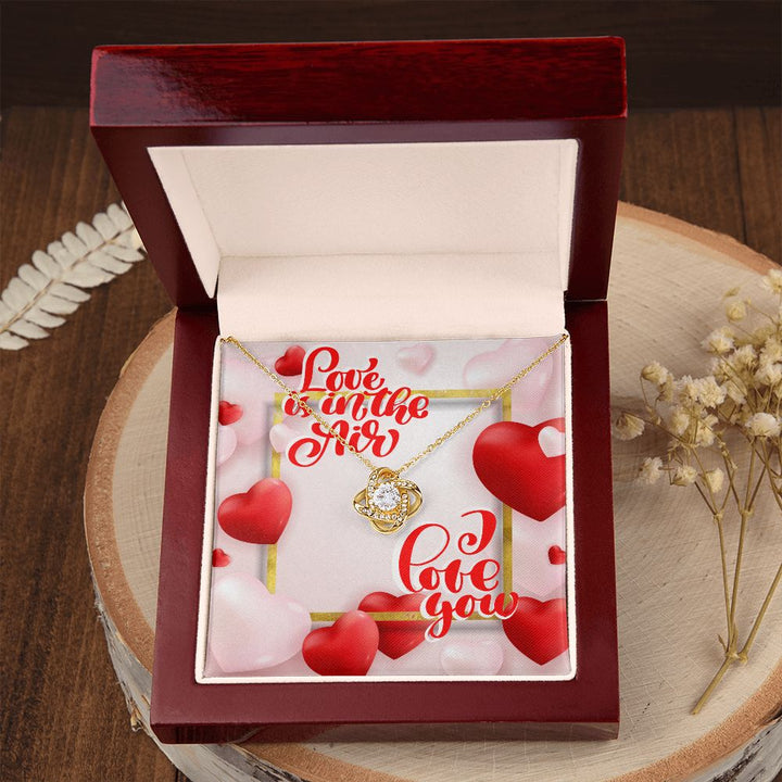 Happy Valentine's Day | I Love You to the Moon and Back - Love Knot Necklace