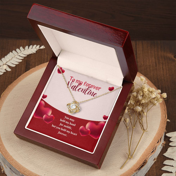To My Forever Valentine | Forever in Your Arms - Love Knot Necklace