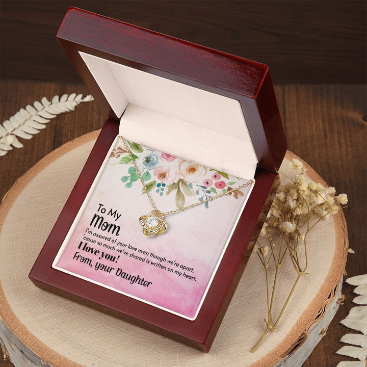 To My Mom | A Bouquet of Love for Mom - Love Knot Necklace