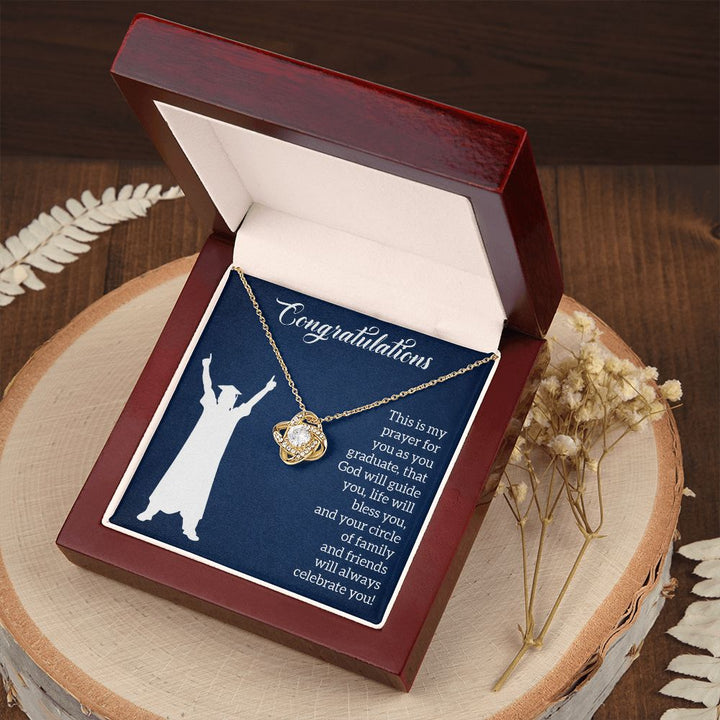 Happy Graduation | Steps to Greatness - Love Knot Necklace