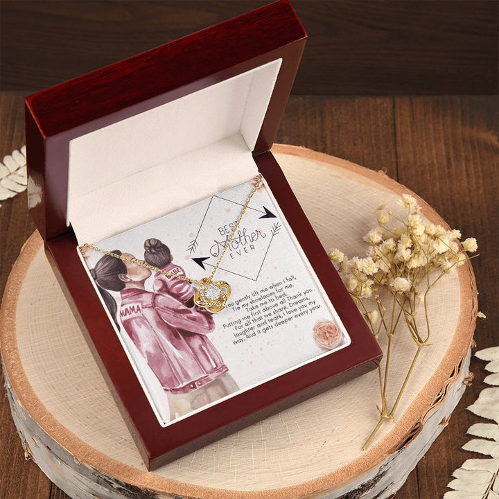 Happy Mother's Day | Thank you for putting me first above all - Love Knot Necklace