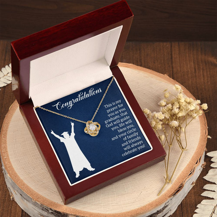 Happy Graduation | Steps to Greatness - Love Knot Necklace