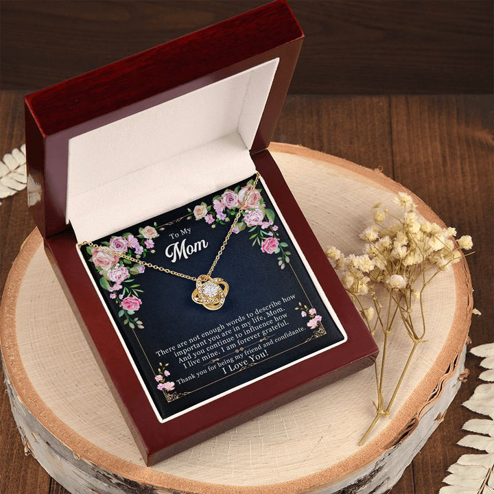 To My Mom | With Love and Appreciation, Mom - Love Knot Necklace