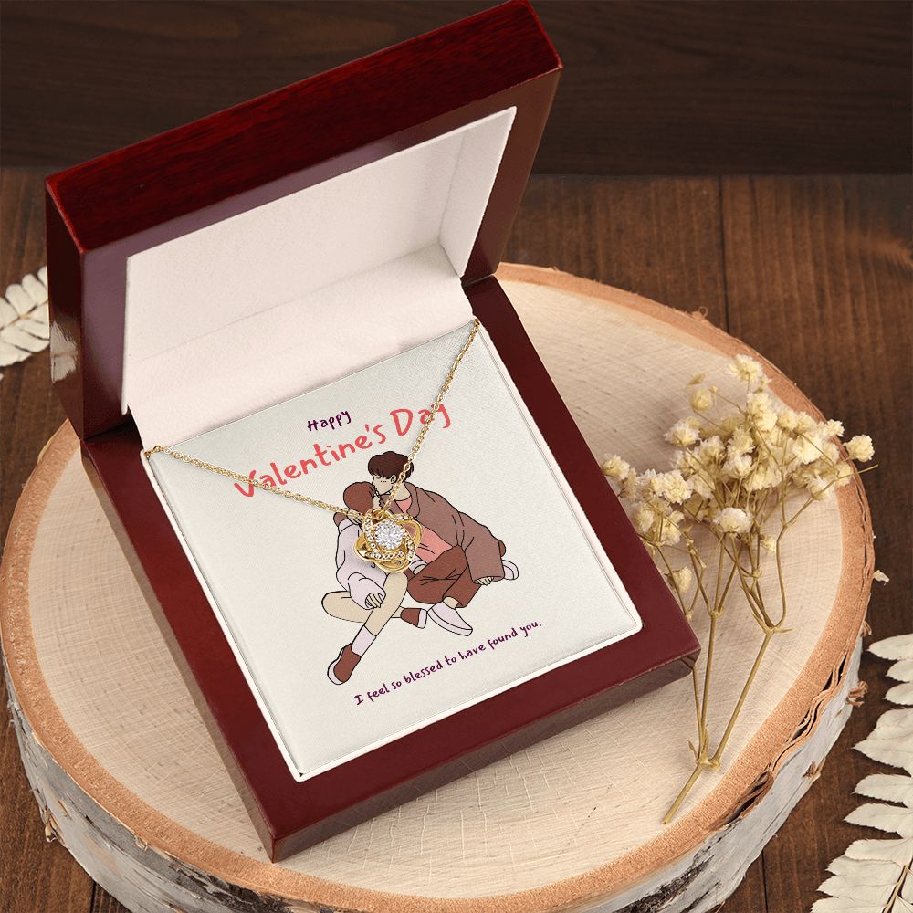 Happy Valentine's Day | I'm So in Love with You - Love Knot Necklace