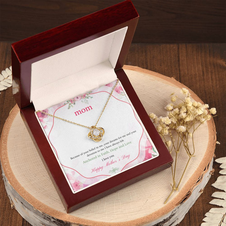 Happy Mother's Day | Anchored in Faith, Hope and Love - Love Knot Necklace