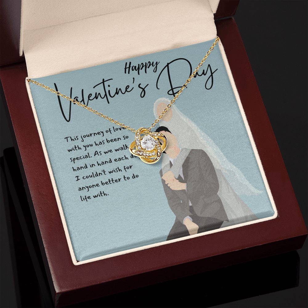 Happy Valentine's Day | You Complete Me - Love Knot Necklace