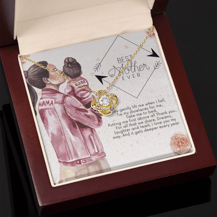 Happy Mother's Day | Thank you for putting me first above all - Love Knot Necklace