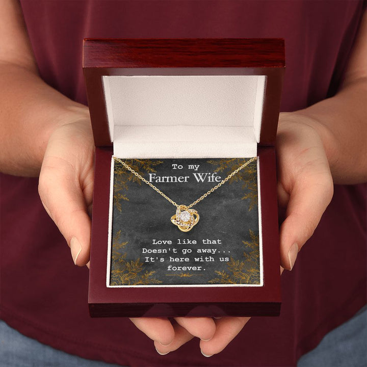 To My Wife | To My Farmer Wife - Love Knot Necklace