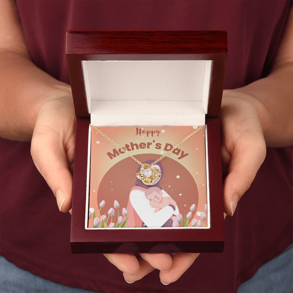 Happy Mother's Day | You're the Heart of Our Family - Love Knot Necklace