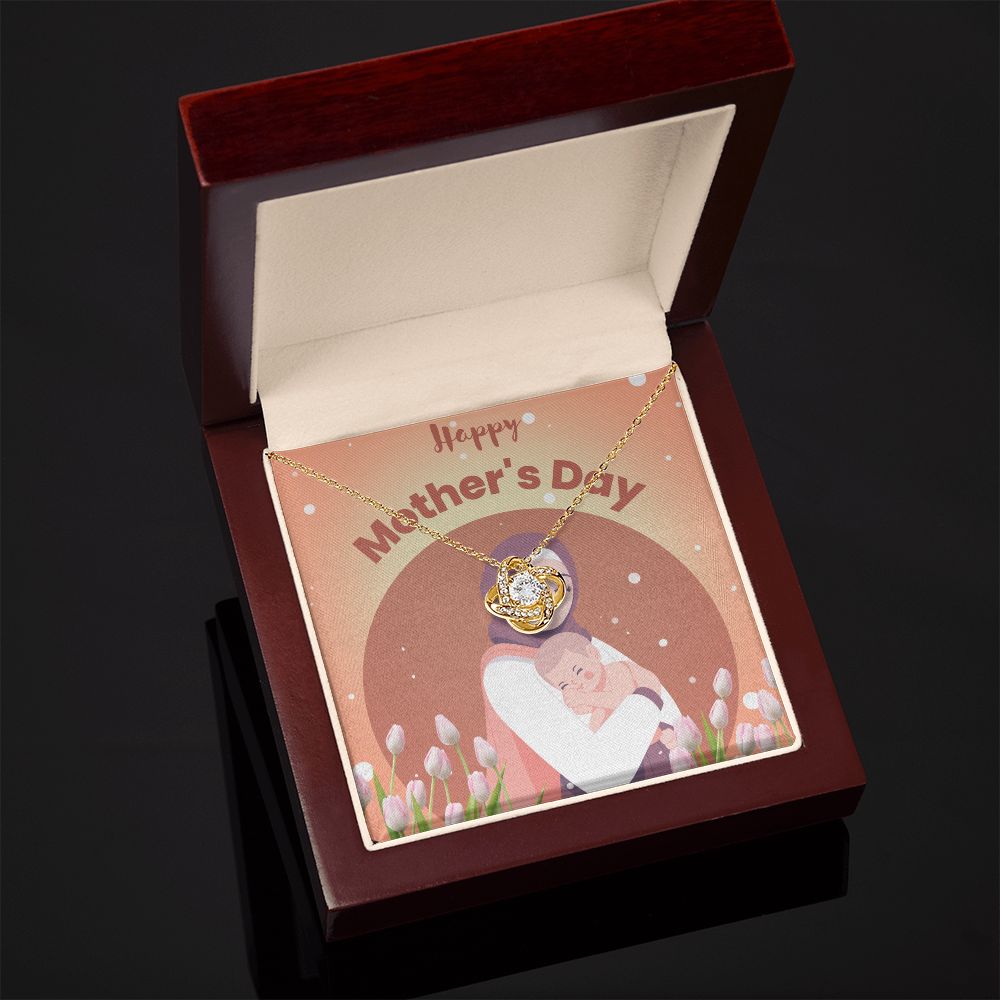 Happy Mother's Day | You're the Heart of Our Family - Love Knot Necklace