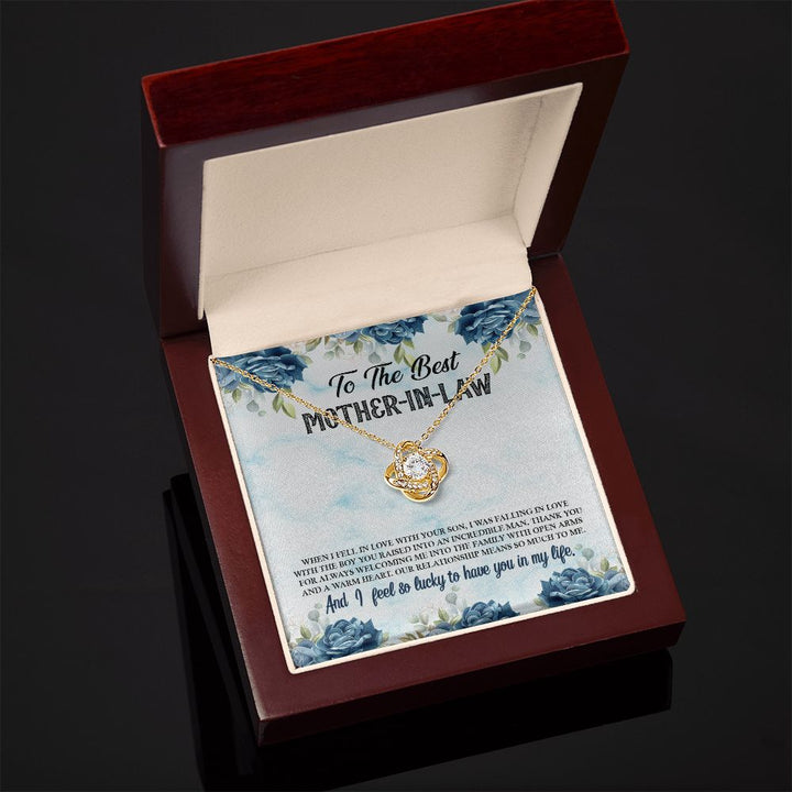 To My Mother-In-Law | A Blessing in Our Lives - Love Knot Necklace