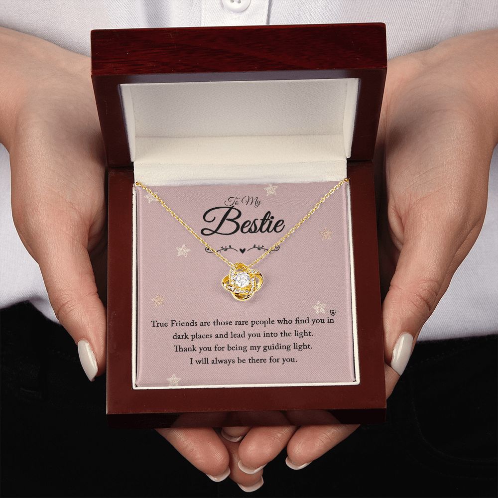 To My Bestie | I will always be there for you - Love Knot Necklace