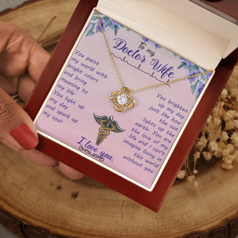 To My Wife | My Doctor Wife - Love Knot Necklace