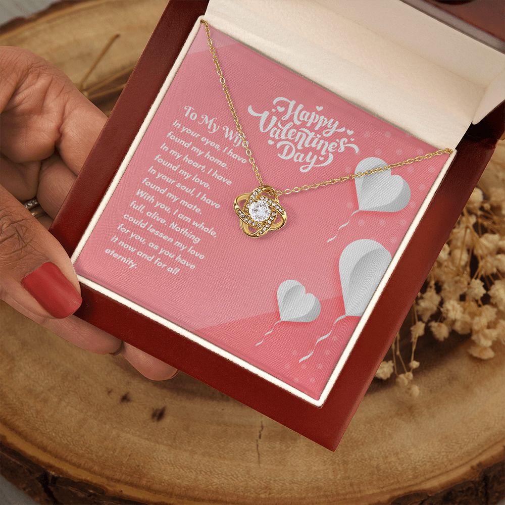 Happy Valentine's Day | Completely Alive with You - Love Knot Necklace