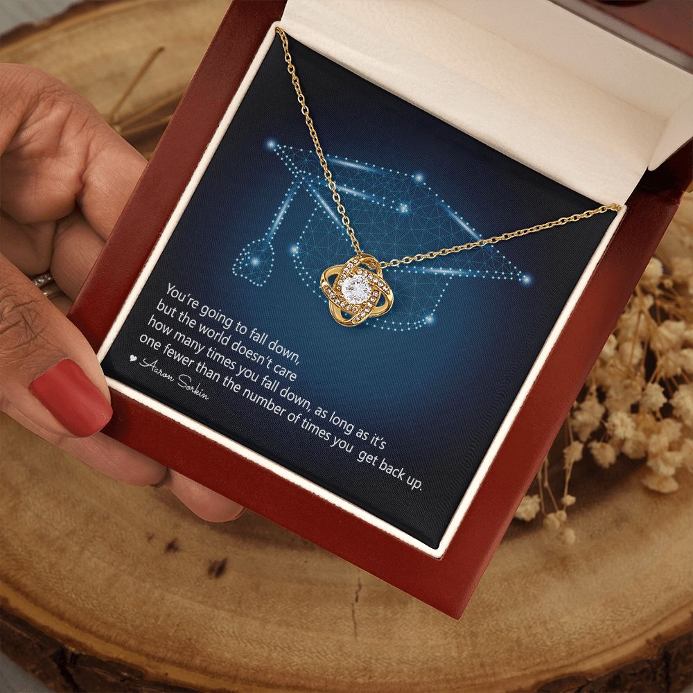 Happy Graduation | Your Hard Work Has Paid Off - Love Knot Necklace