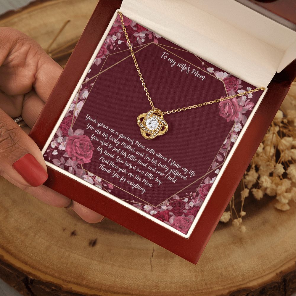 To My Mother-in-Law | Grateful for mom-in-law - Love Knot Necklace