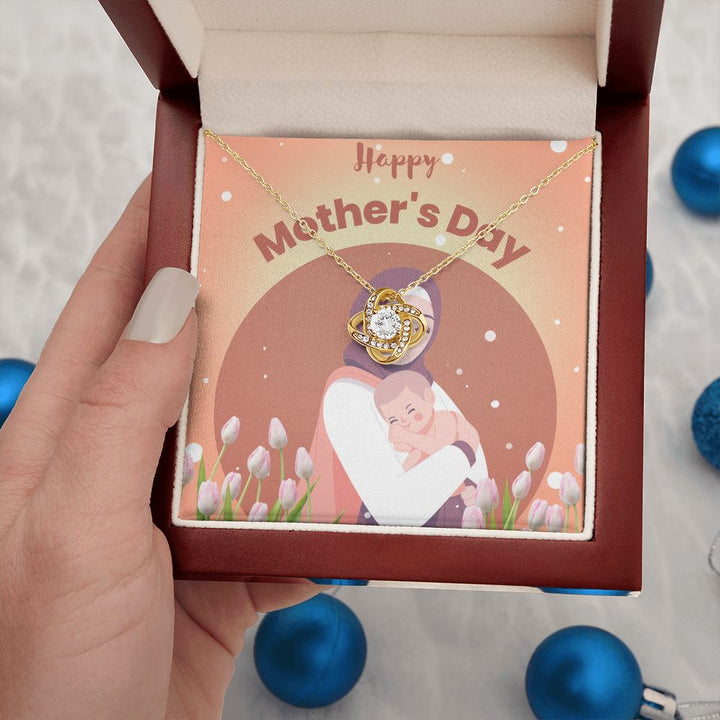 Happy Mother's Day | You're the Heart of Our Family - Love Knot Necklace