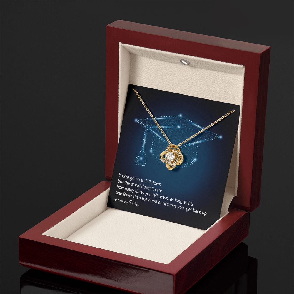 Happy Graduation | Your Hard Work Has Paid Off - Love Knot Necklace