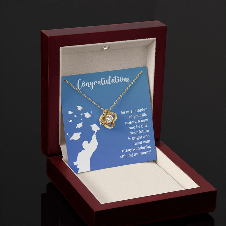 Happy Graduation | Here's to a Future Full of Possibilities, Grad! - Love Knot Necklace