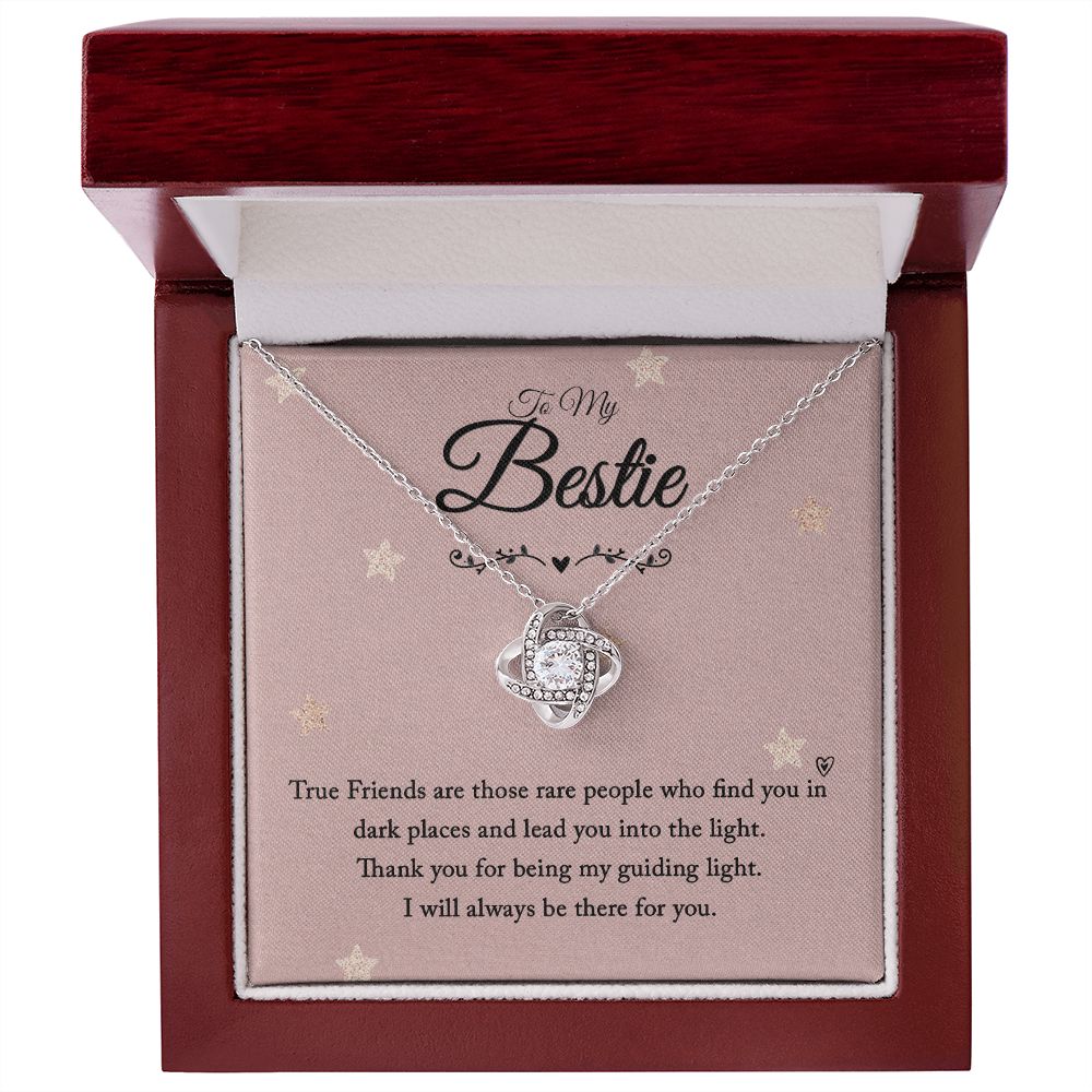 To My Bestie | I will always be there for you - Love Knot Necklace