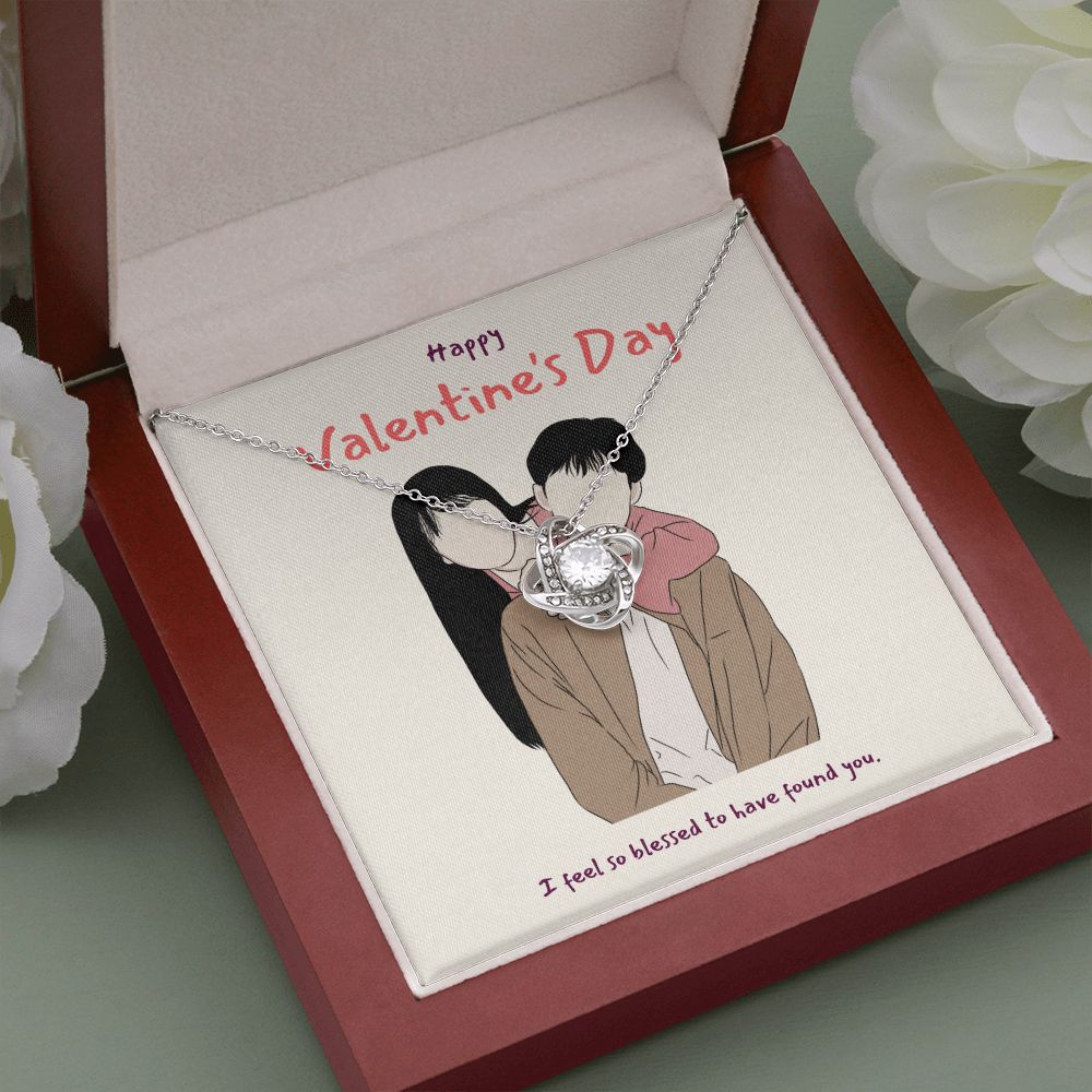 Happy Valentine's Day | Feel so Blessed - Love Knot Necklace