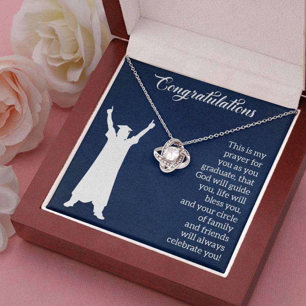 Happy Graduation | Steps to Greatness - Love Knot Necklace