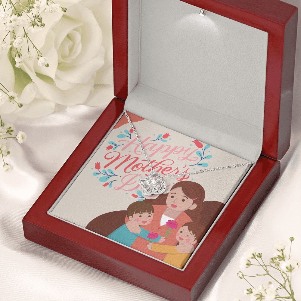 Happy Mother's Day | You're the Heart of Our Family - Love Knot Necklace