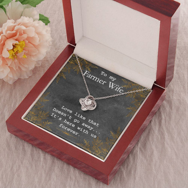 To My Wife | To My Farmer Wife - Love Knot Necklace