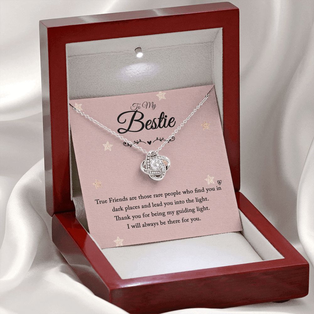 To My Bestie | I will always be there for you - Love Knot Necklace
