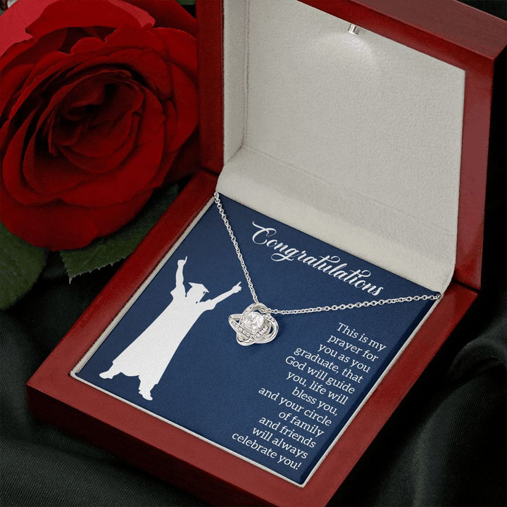 Happy Graduation | Steps to Greatness - Love Knot Necklace