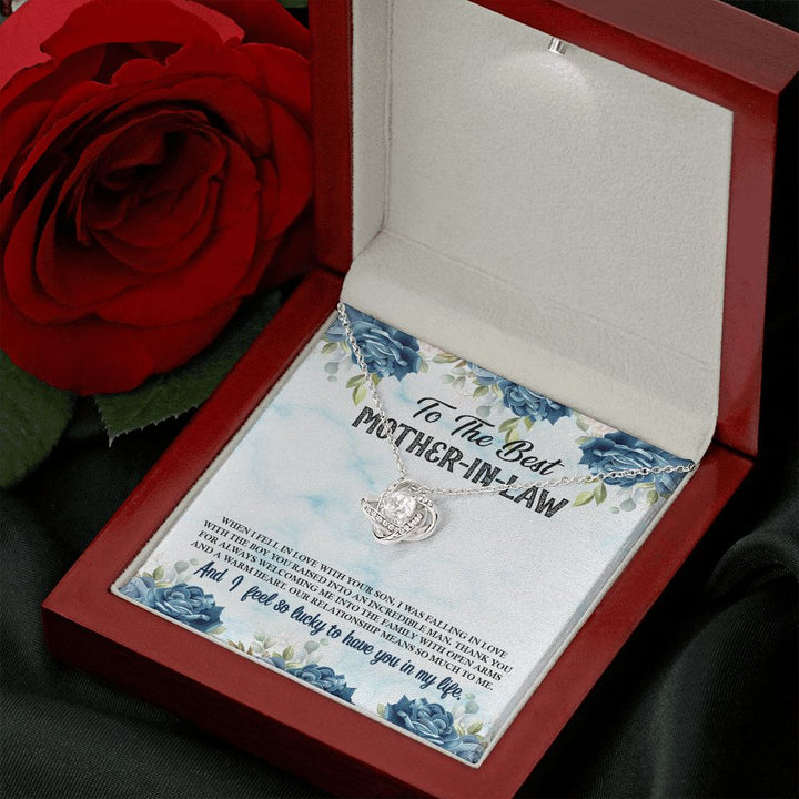 To My Mother-In-Law | A Blessing in Our Lives - Love Knot Necklace