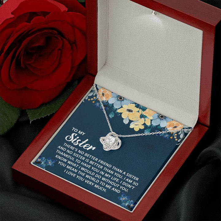 To My Sister | To the one who's always been by my side - Love Knot Necklace