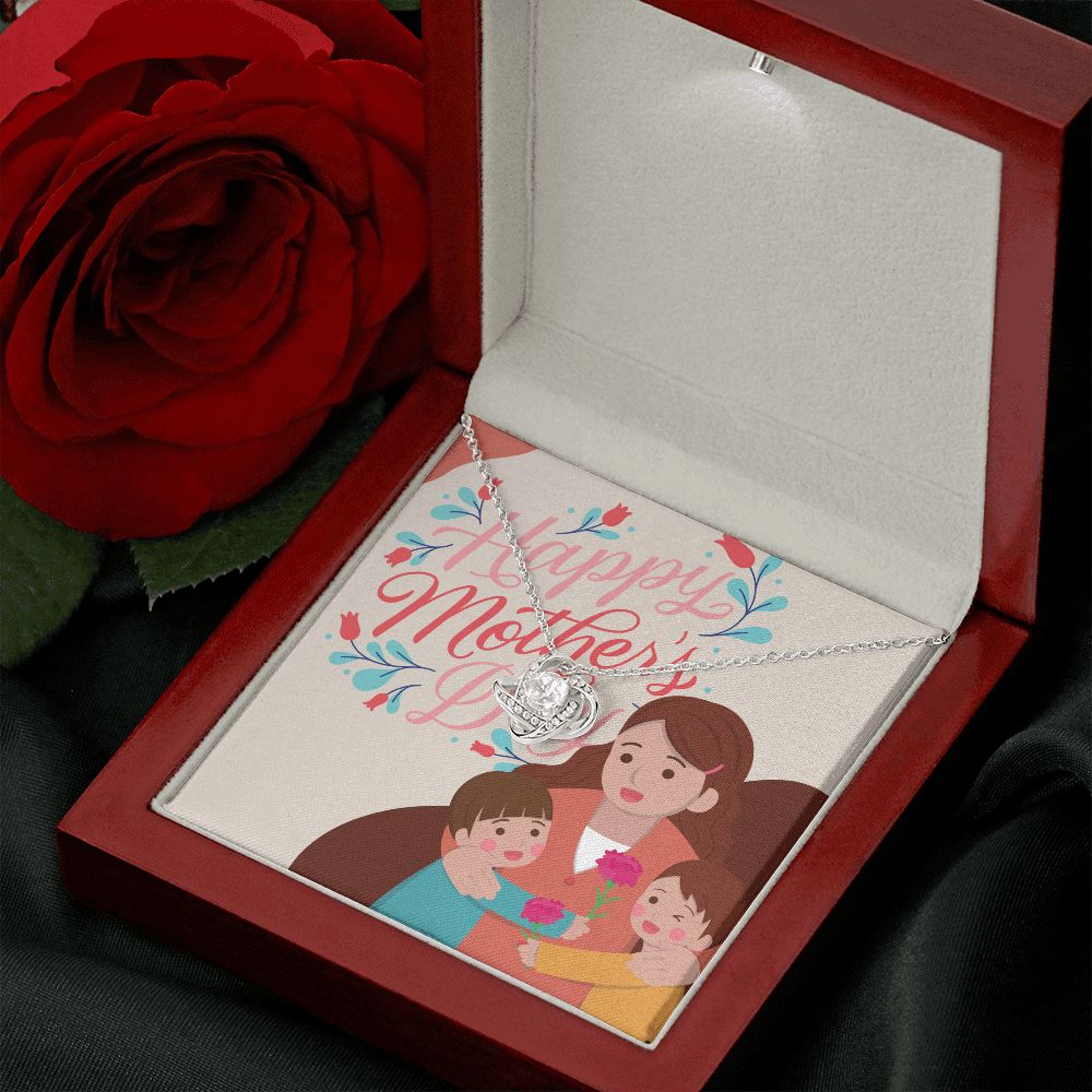 Happy Mother's Day | You're the Heart of Our Family - Love Knot Necklace