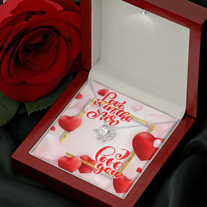 Happy Valentine's Day | I Love You to the Moon and Back - Love Knot Necklace